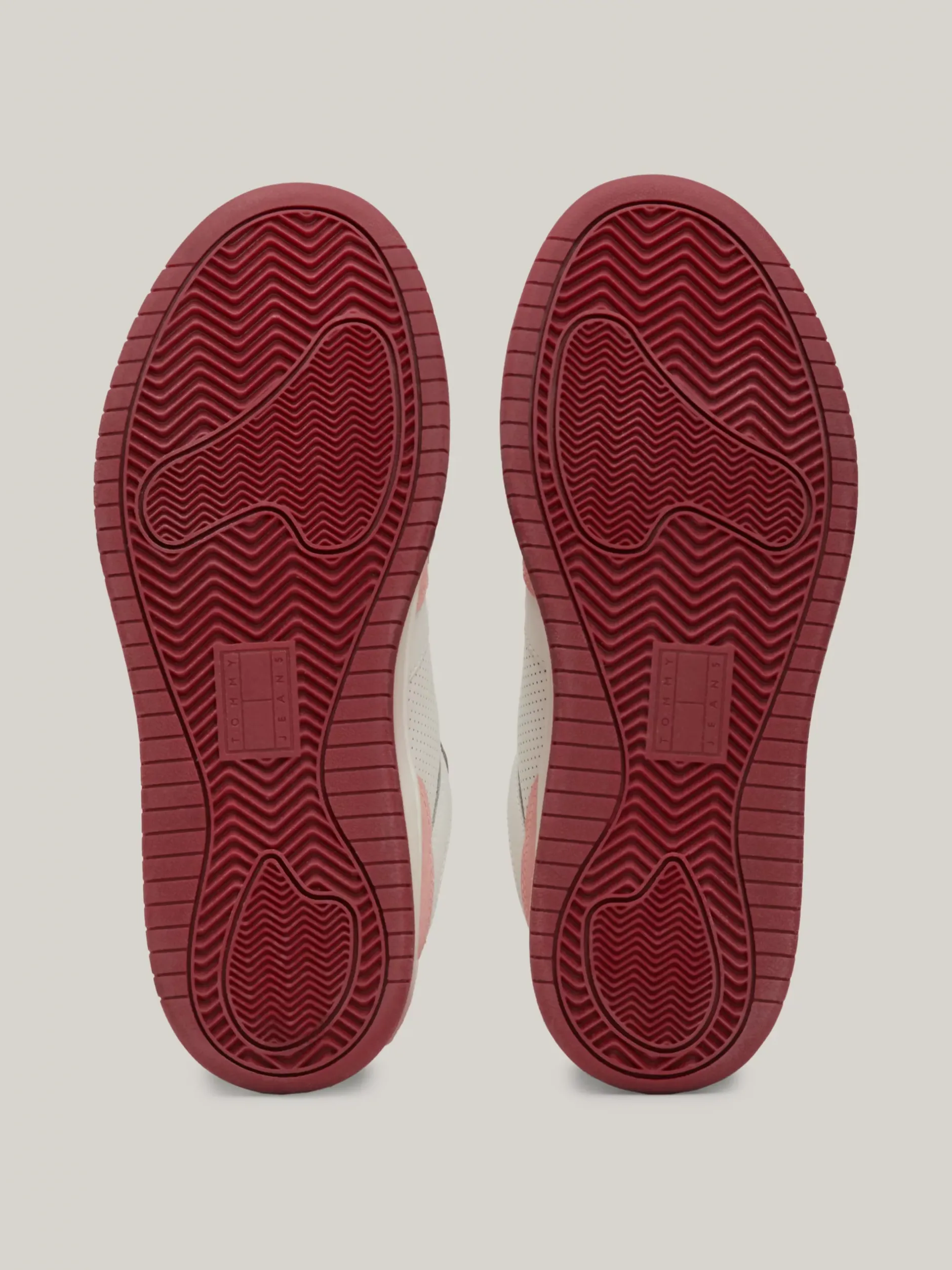 Sneakersy*Tommy Hilfiger Skórzane Tenisówki Na Platformie CHALKY PINK