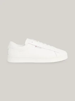White Trainers|Sneakersy*Tommy Hilfiger Skórzane Tenisówki Na Podeszwie Typu Cupsole ECRU