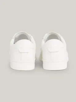White Trainers|Sneakersy*Tommy Hilfiger Skórzane Tenisówki Na Podeszwie Typu Cupsole ECRU