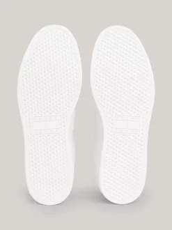White Trainers|Sneakersy*Tommy Hilfiger Skórzane Tenisówki Na Podeszwie Typu Cupsole ECRU