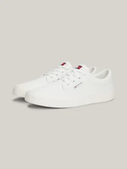 White Trainers|Sneakersy*Tommy Hilfiger Skórzane Tenisówki Skater Essential WHITE