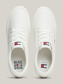 White Trainers|Sneakersy*Tommy Hilfiger Skórzane Tenisówki Skater Essential WHITE
