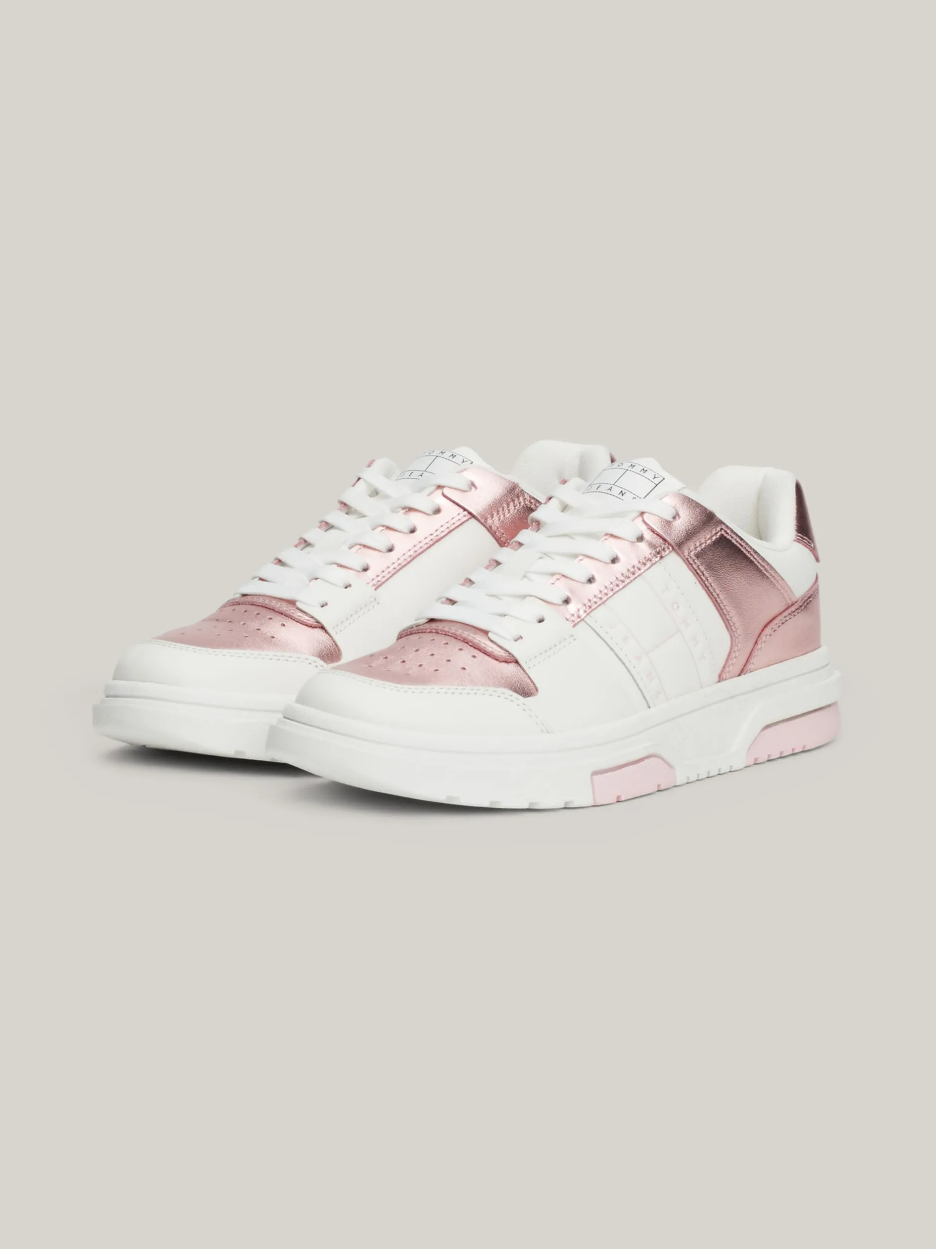 Sneakersy*Tommy Hilfiger Skórzane Tenisówki The Brooklyn MISTY PINK