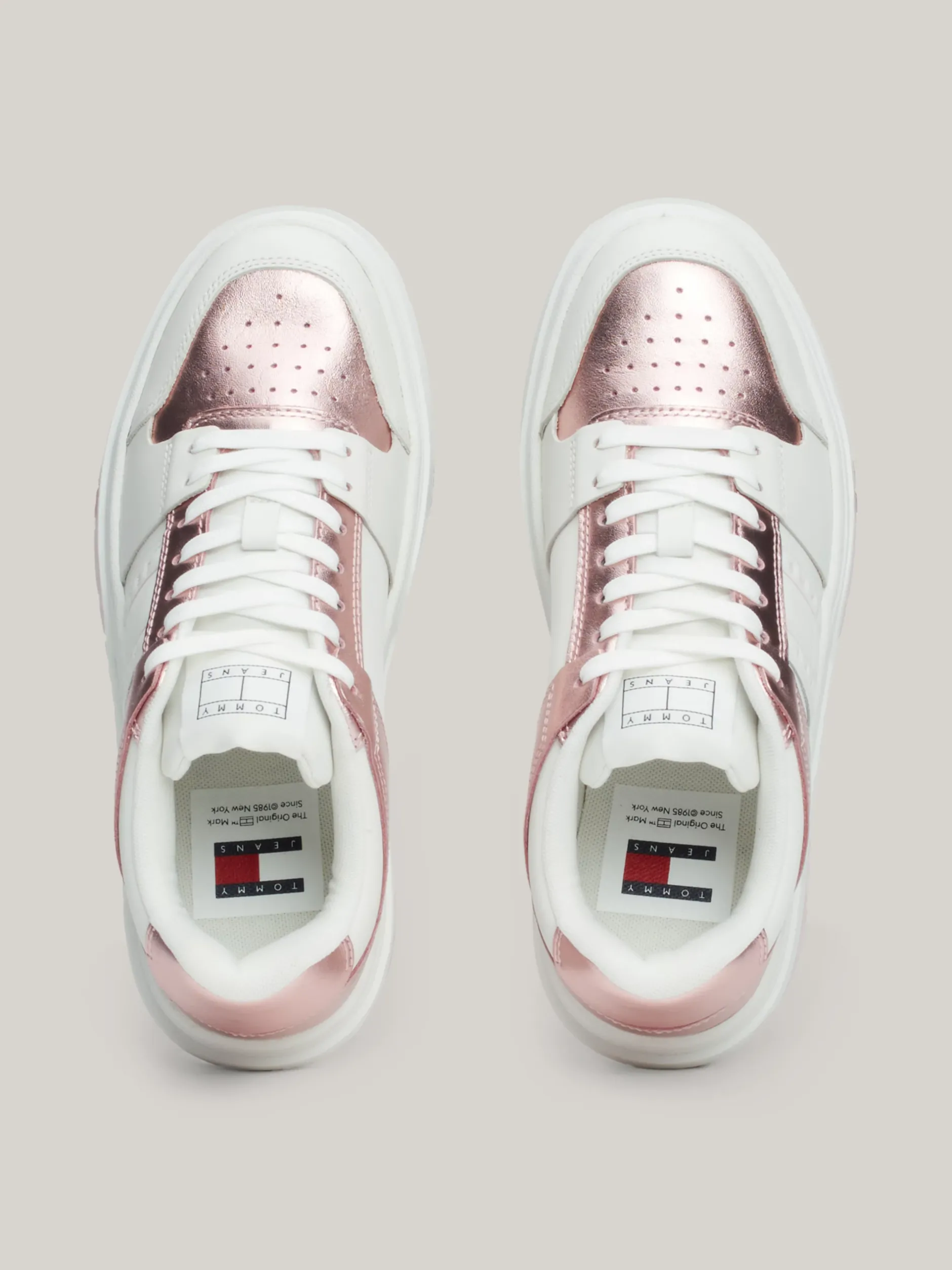 Sneakersy*Tommy Hilfiger Skórzane Tenisówki The Brooklyn MISTY PINK