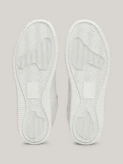 Sneakersy*Tommy Hilfiger Skórzane Tenisówki Z Delikatnym Protektorem MISTY PINK