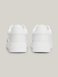 Sneakersy*Tommy Hilfiger Skórzane Tenisówki Z Delikatnym Protektorem WHITE