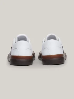 White Trainers|Sneakersy*Tommy Hilfiger Skórzane Tenisówki Z Sygnowaną Taśmą WHITE
