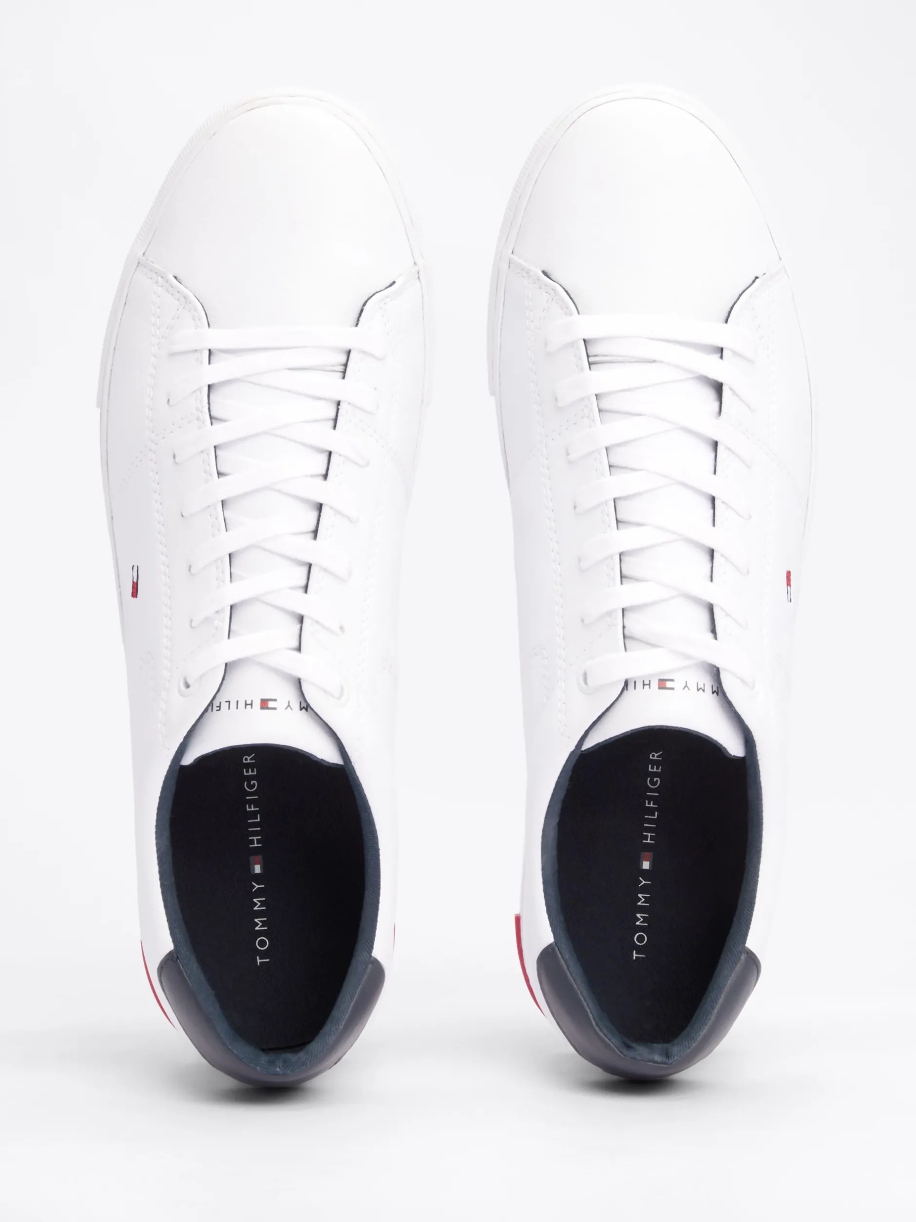 White Trainers|Sneakersy*Tommy Hilfiger Skórzane Tenisówki Z Wulkanizowaną Podeszwą WHITE