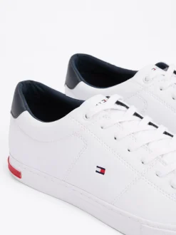 White Trainers|Sneakersy*Tommy Hilfiger Skórzane Tenisówki Z Wulkanizowaną Podeszwą WHITE