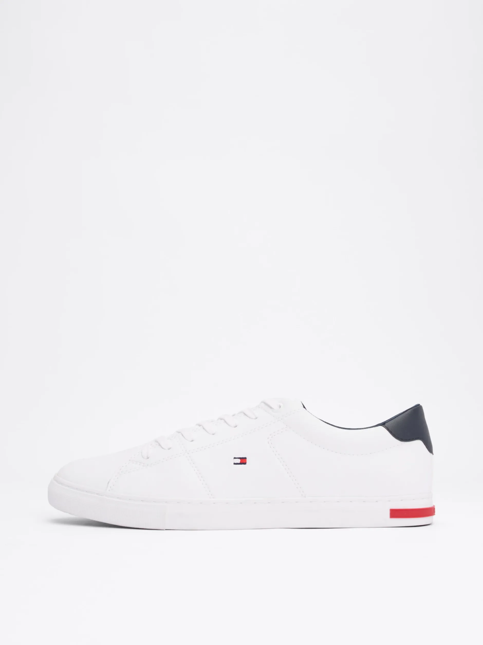 White Trainers|Sneakersy*Tommy Hilfiger Skórzane Tenisówki Z Wulkanizowaną Podeszwą WHITE