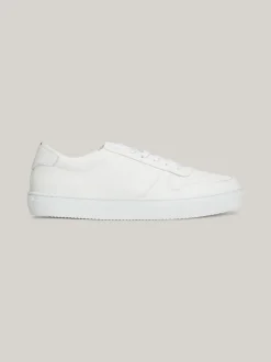 White Trainers|Sneakersy*Tommy Hilfiger Skórzane Tenisówki Z Wytłoczonym Logo WHITE