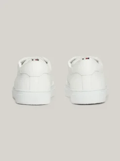 White Trainers|Sneakersy*Tommy Hilfiger Skórzane Tenisówki Z Wytłoczonym Logo WHITE