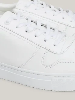 White Trainers|Sneakersy*Tommy Hilfiger Skórzane Tenisówki Z Wytłoczonym Logo WHITE