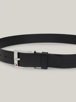 Paski*Tommy Hilfiger Skórzany Pasek BLACK