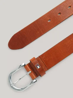 Paski*Tommy Hilfiger Skórzany Pasek Danny COGNAC