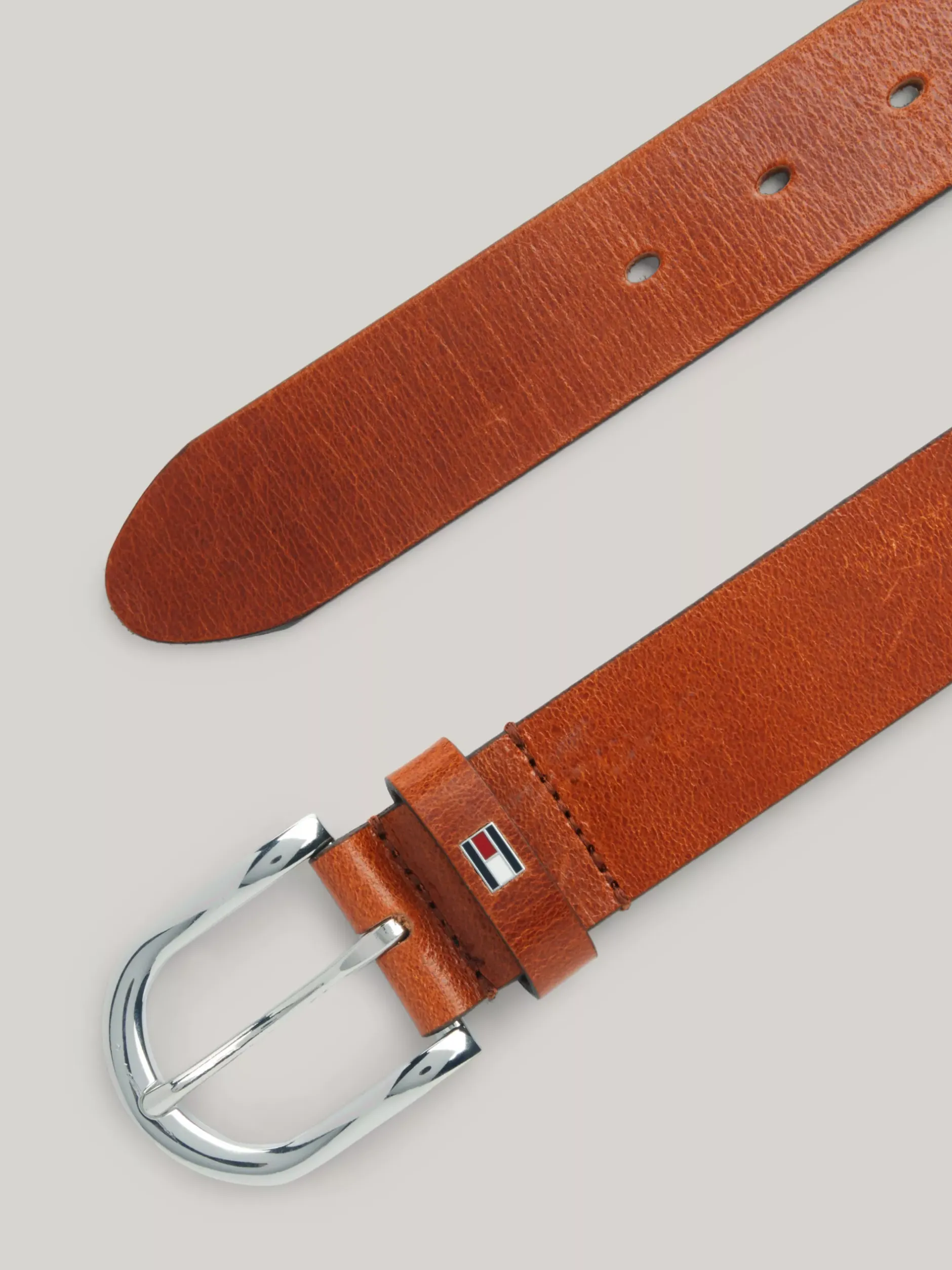 Paski*Tommy Hilfiger Skórzany Pasek Danny COGNAC
