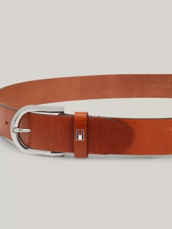 Paski*Tommy Hilfiger Skórzany Pasek Danny COGNAC