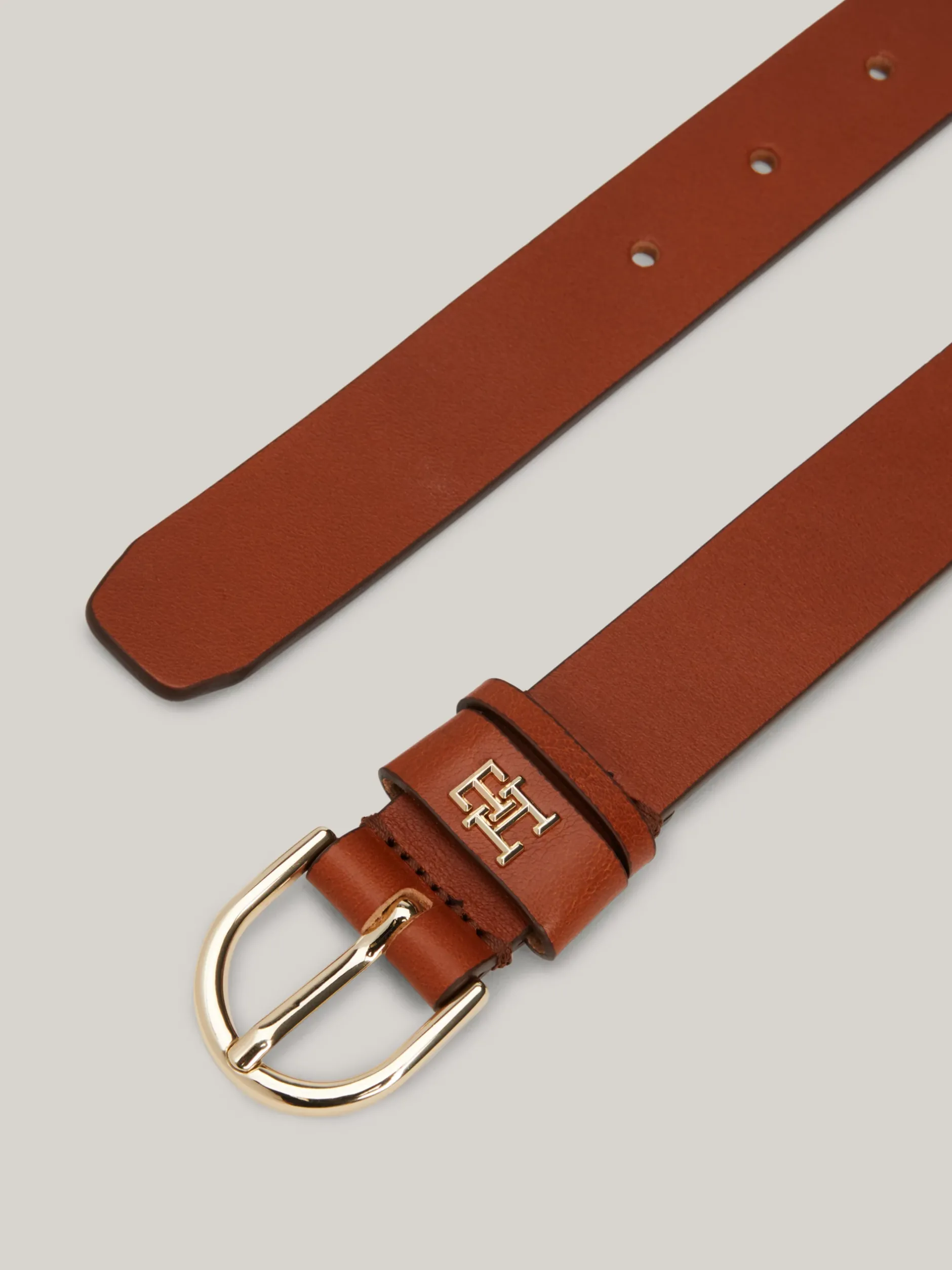 Paski*Tommy Hilfiger Skórzany Pasek Essential COGNAC