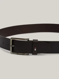 Paski*Tommy Hilfiger Skórzany Pasek Z Kwadratową Klamrą TESTI DI MORO
