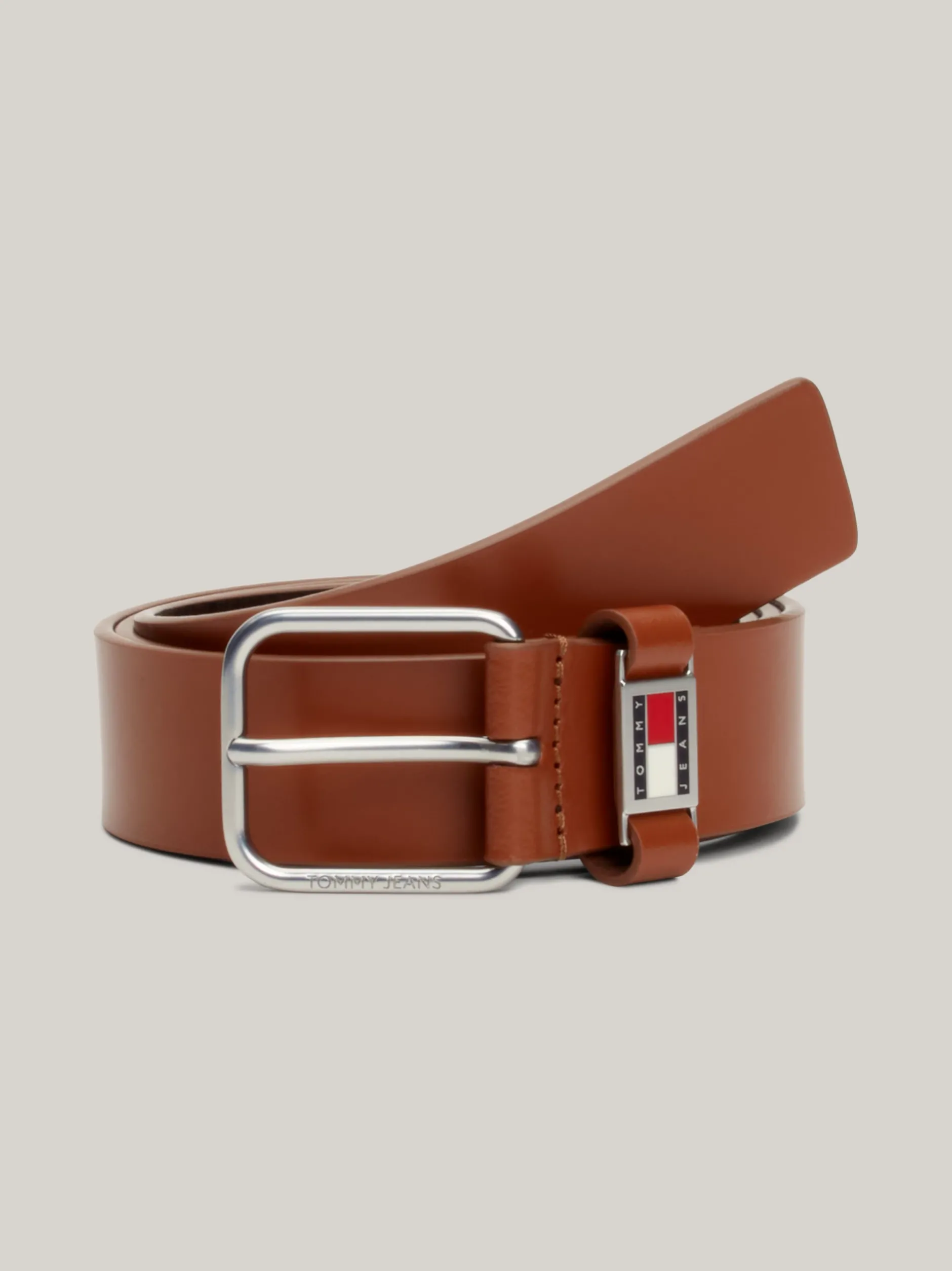 Paski*Tommy Hilfiger Skórzany Pasek Z Logo COGNAC