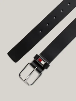 Paski*Tommy Hilfiger Skórzany Pasek Z Logo BLACK