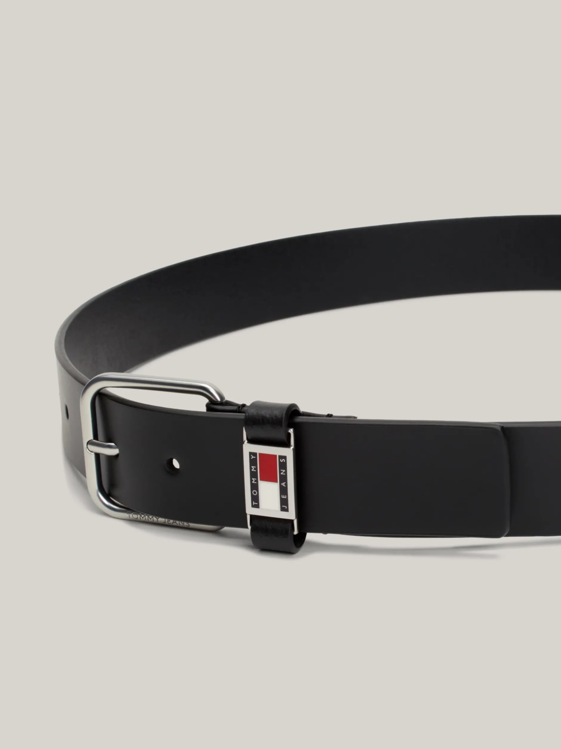 Paski*Tommy Hilfiger Skórzany Pasek Z Logo BLACK