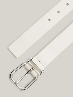Paski*Tommy Hilfiger Skórzany Pasek Z Metalowym Logo NEWSPRINT