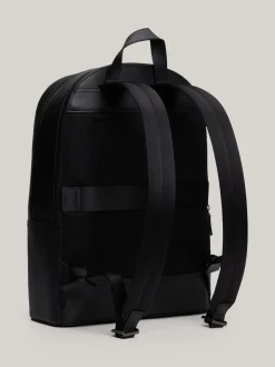 Plecaki*Tommy Hilfiger Skórzany Plecak Premium Business BLACK