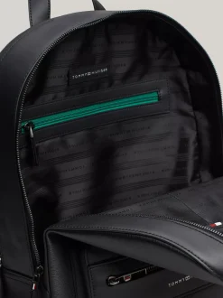 Plecaki*Tommy Hilfiger Skórzany Plecak Premium Business BLACK