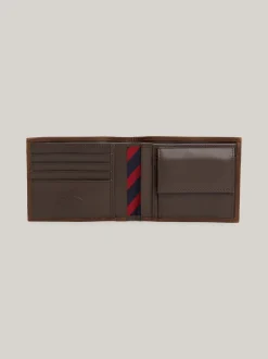 Portfele & Breloczki Do Kluczy*Tommy Hilfiger Skórzany Portfel BROWN