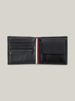 Portfele & Breloczki Do Kluczy*Tommy Hilfiger Skórzany Portfel Business Premium Z Fakturą BLACK