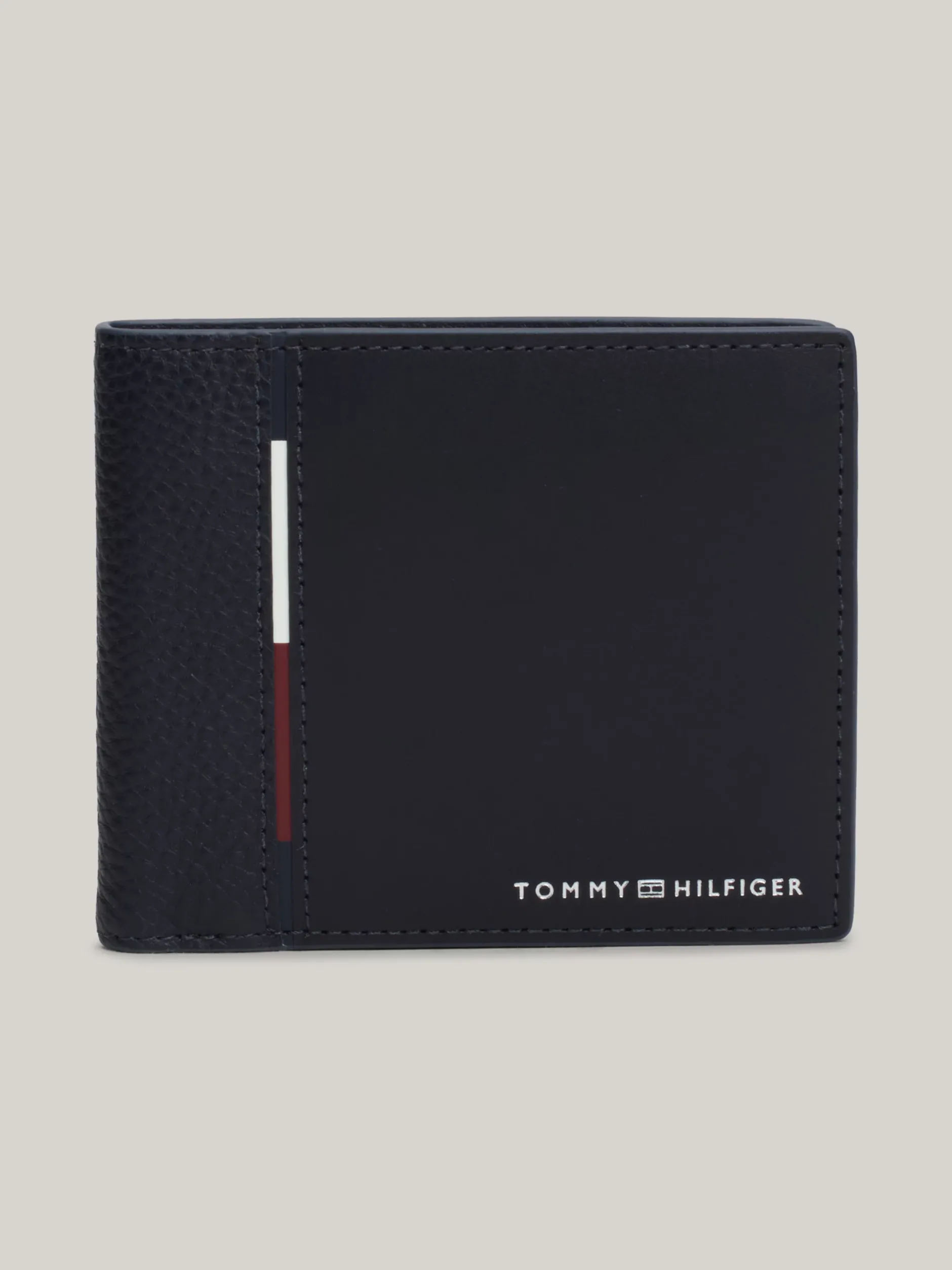 Portfele & Breloczki Do Kluczy*Tommy Hilfiger Skórzany Portfel Casual Na Karty I Bilon SPACE BLUE
