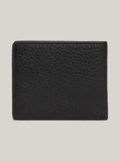 Portfele & Breloczki Do Kluczy*Tommy Hilfiger Skórzany Portfel Casual Na Karty BLACK