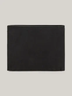 Portfele & Breloczki Do Kluczy*Tommy Hilfiger Skórzany Składany Portfel BLACK