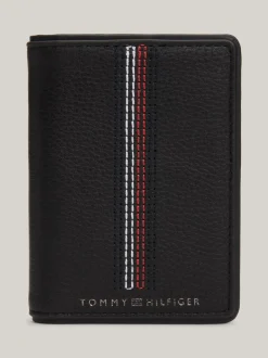 Portfele & Breloczki Do Kluczy*Tommy Hilfiger Skórzany Składany Portfel Casual BLACK