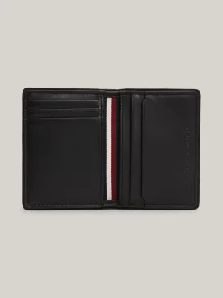 Portfele & Breloczki Do Kluczy*Tommy Hilfiger Skórzany Składany Portfel Casual BLACK
