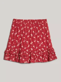 Spodnie, Szorty I Spódnice*Tommy Hilfiger Spódnica Mini Z Motywem Kwiatów DARK MAGMA ALLOVER FLOWER