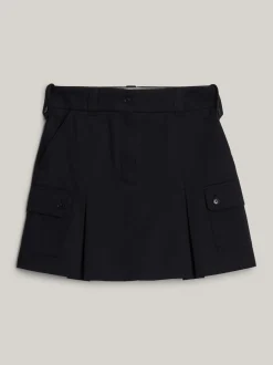 Spódnice*Tommy Hilfiger Spódnica Mini Z Plisami I Kieszeniami Typu Cargo BLACK
