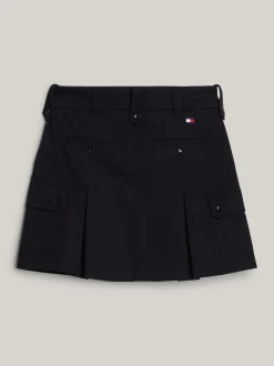 Spódnice*Tommy Hilfiger Spódnica Mini Z Plisami I Kieszeniami Typu Cargo BLACK