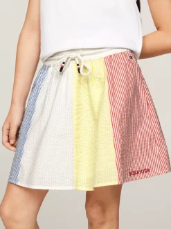 Spodnie, Szorty I Spódnice*Tommy Hilfiger Spódnica Z Kory We Wzór W Paski MULTI STRIPE