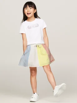 Spodnie, Szorty I Spódnice*Tommy Hilfiger Spódnica Z Kory We Wzór W Paski MULTI STRIPE