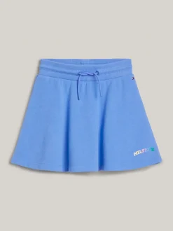 Spodnie, Szorty I Spódnice*Tommy Hilfiger Spódnica Z Logo Hilfiger Wykonanym Czcionką Monotypową BLUE SPELL