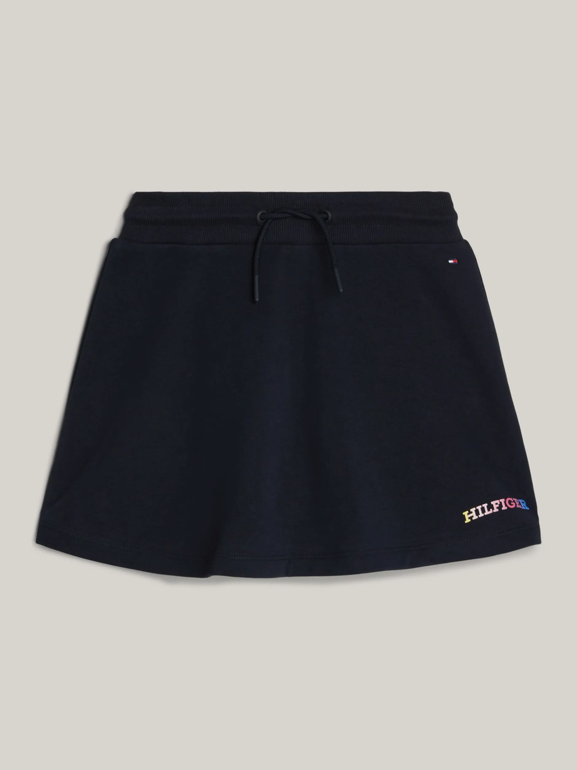 Spodnie, Szorty I Spódnice*Tommy Hilfiger Spódnica Z Logo Hilfiger Wykonanym Czcionką Monotypową DESERT SKY