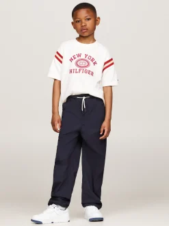 Spodnie I Szorty*Tommy Hilfiger Spodnie Cargo Z Szerokimi Nogawkami DESERT SKY