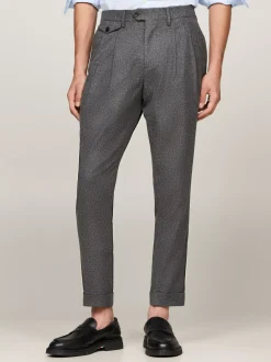 Garnitury I Kostiumy|Spodnie*Tommy Hilfiger Spodnie Flanelowe Z Kantami GREY