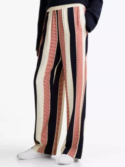 Spodnie*Tommy Hilfiger Spodnie O Luźnym Kroju LADDER GLOBAL STP/ COUNTRY IVORY