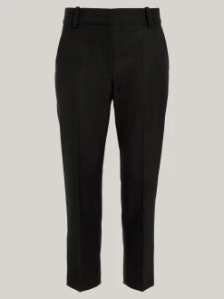 Spodnie*Tommy Hilfiger Spodnie O Prostym Kroju BLACK