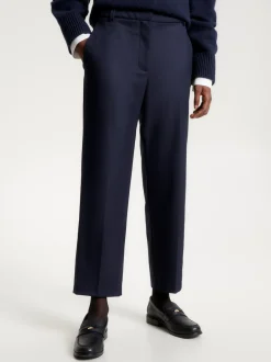 Spodnie*Tommy Hilfiger Spodnie O Prostym Kroju DESERT SKY