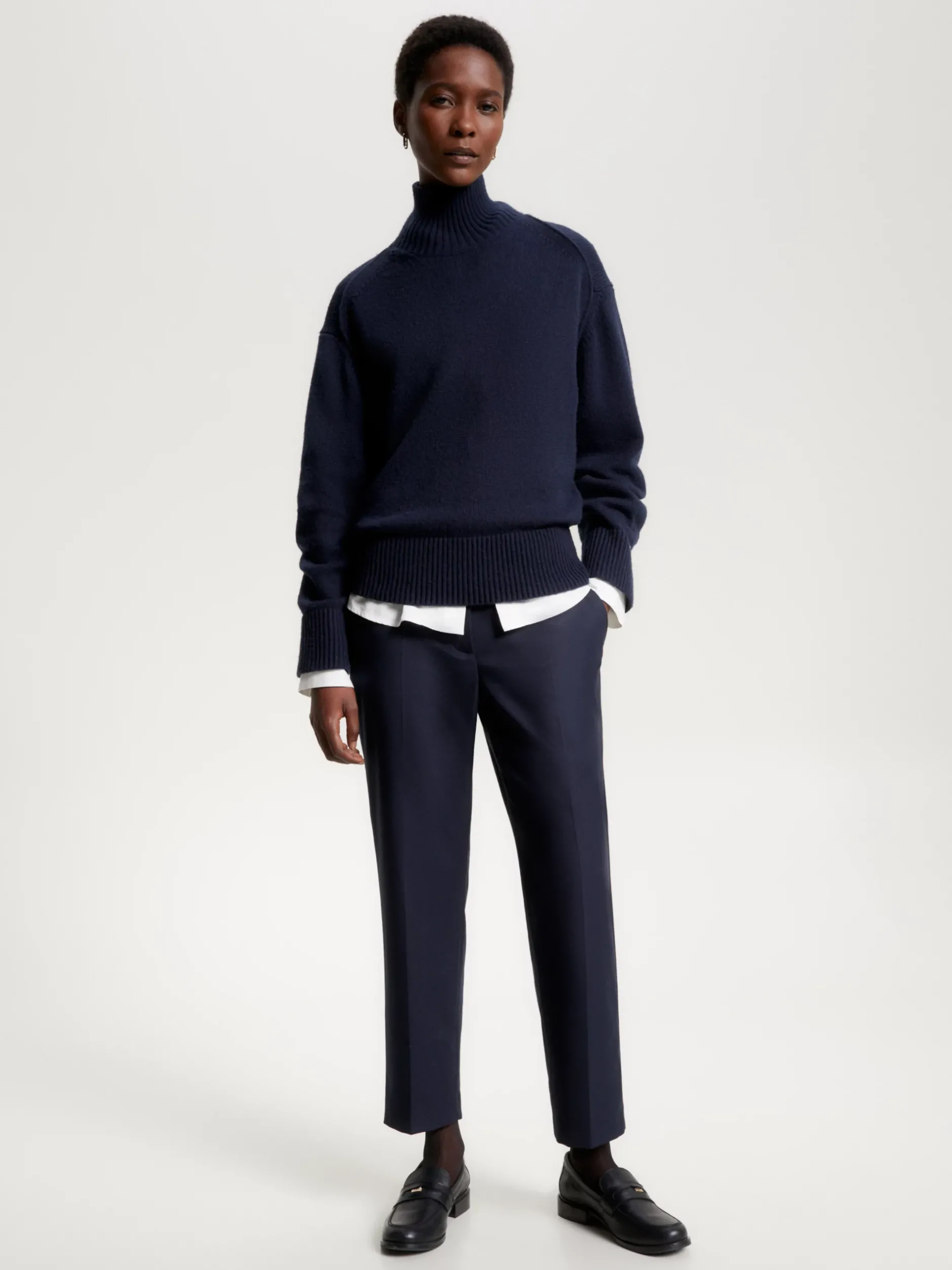 Spodnie*Tommy Hilfiger Spodnie O Prostym Kroju DESERT SKY