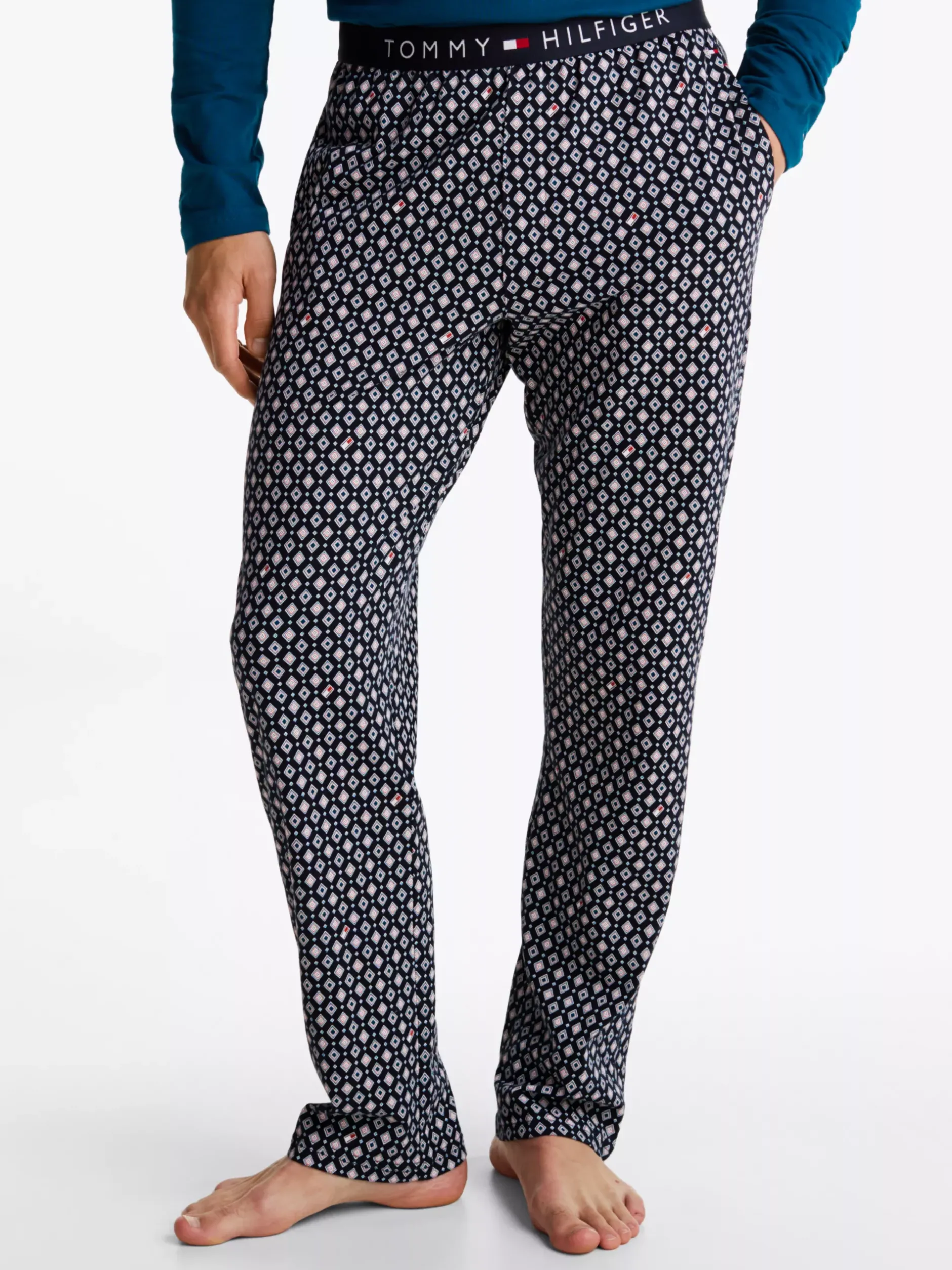 Piżamy*Tommy Hilfiger Spodnie Od Piżamy Z Dżerseju TH Original FOULARD DESERT SKY